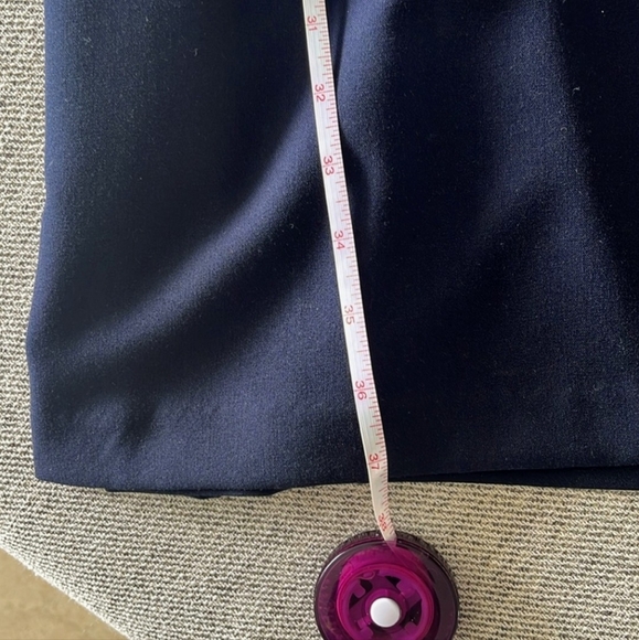 Navy Blue Sleeveless Midi Dress Sz 10 - Picture 8 of 9